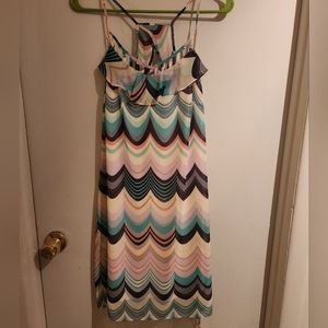 Spaghetti strap geo dress